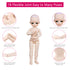UCanaan Customized 1/6 BJD Doll 12 Inch Ball Jointed Dolls + Basic Makeup + Different Hands,Free to Change DIY Dolls(Brown Eyes)